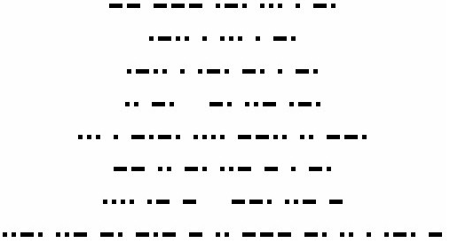 Text in Morsezeichen